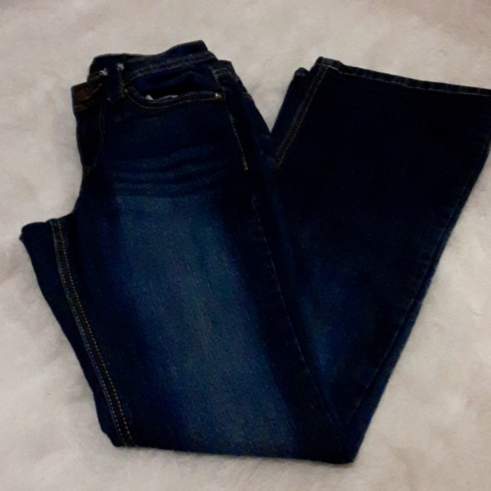 Dark wash denim jeans